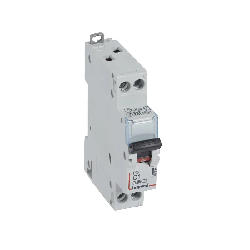 Legrand Leitungsschutzschalter, Automat 407734 DX3 C1A 1P+N 6KA 1M