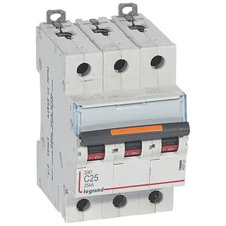 Legrand Leitungsschutzschalter, Automat 409783 DX3 C25A 3P 25KA 3M