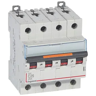 Legrand Leitungsschutzschalter, Automat 409796 DX3 C25A 4P 25KA 4M