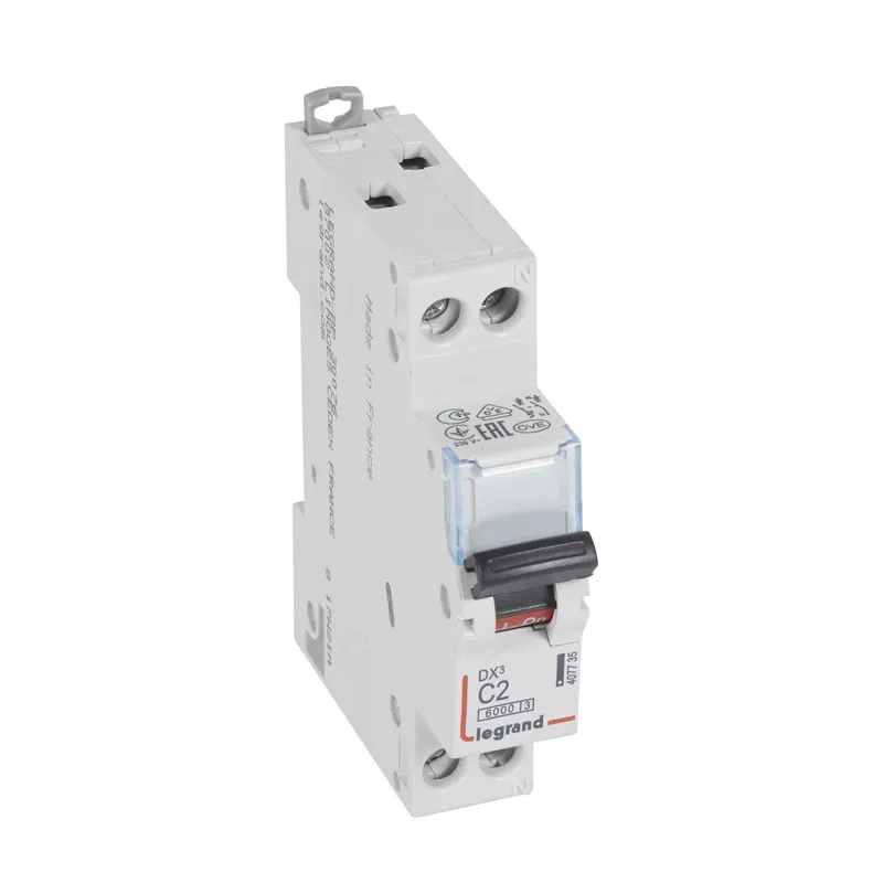 Legrand Leitungsschutzschalter, Automat 407735 DX3 C2A 1P+N 6KA 1M