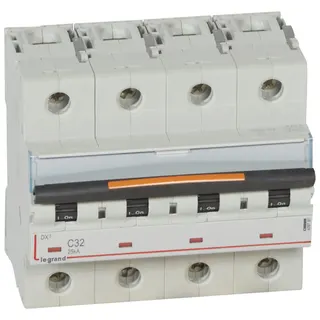 Legrand Leitungsschutzschalter, Automat 409797 DX3 C32A 4P 25KA 6M
