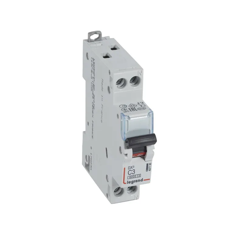 Legrand Leitungsschutzschalter, Automat 407736 DX3 C3A 1P+N 6KA 1M