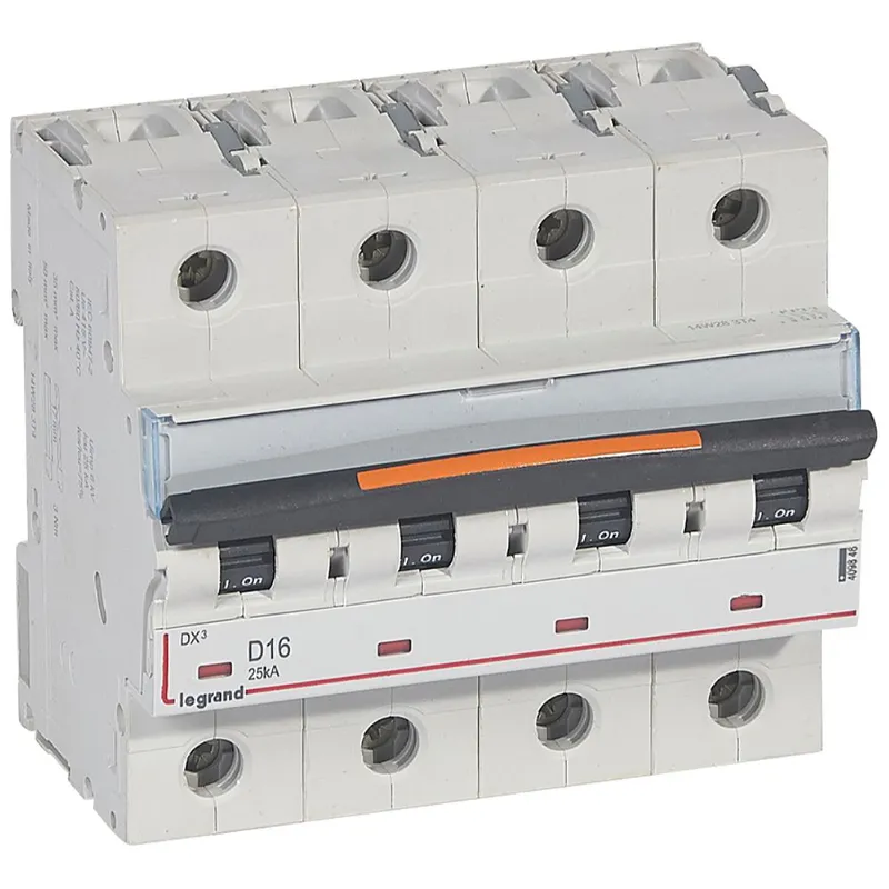 Legrand Leitungsschutzschalter, Automat 409846 DX3 D16A 4P 25KA 6M