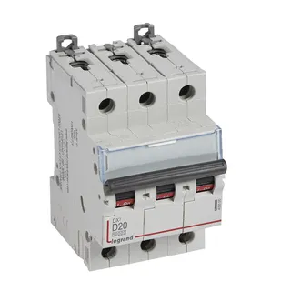 Legrand Leitungsschutzschalter, Automat 409500 DX3 D20A 3P 10KA 3M