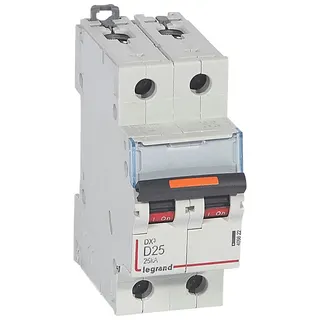 Legrand Leitungsschutzschalter, Automat 409822 DX3 D25A 2P 25KA 2M