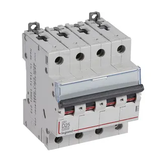 Legrand Leitungsschutzschalter, Automat 409535 DX3 D25A 4P 10KA 4M