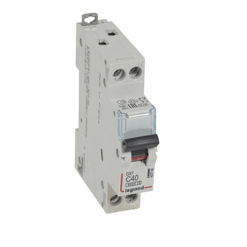 Legrand Leitungsschutzschalter, Automat 407746 DX3 C40A 1P+N 6KA 1M