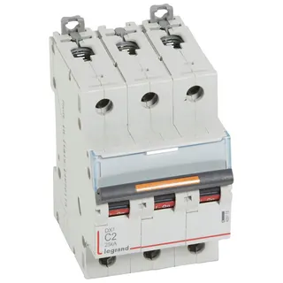Legrand Leitungsschutzschalter, Automat 409778 DX3 C2A 3P 25KA 3M