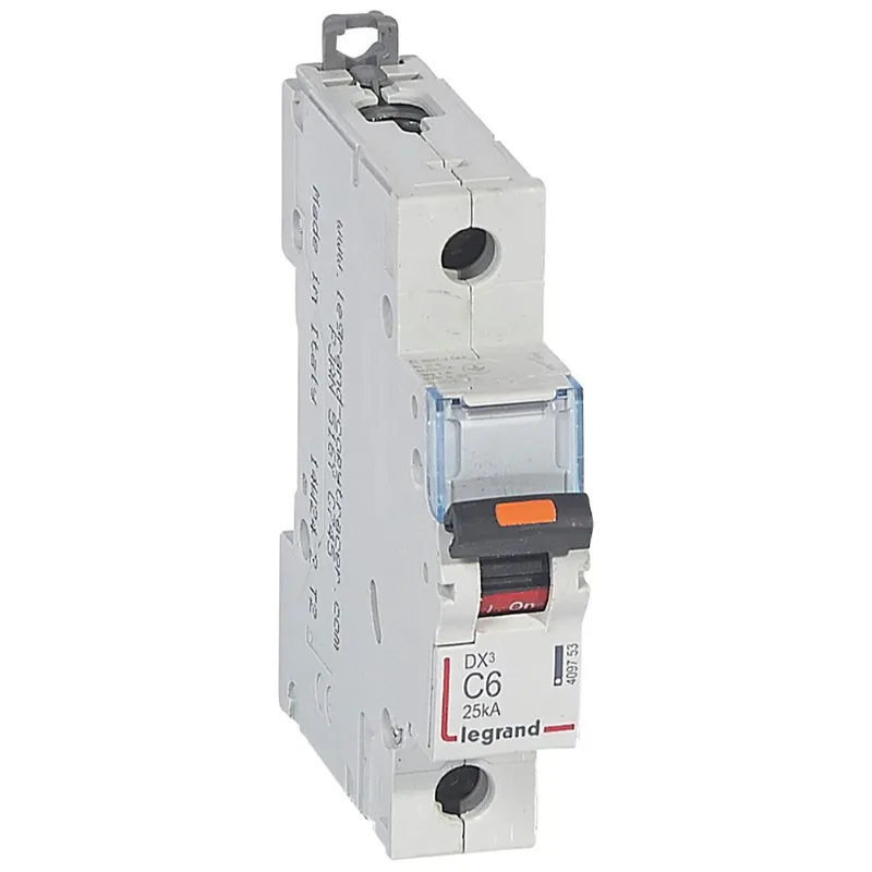 Legrand Leitungsschutzschalter, Automat 409753 DX3 C6A 1P 25KA 1M
