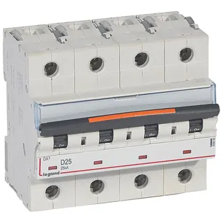 Legrand Leitungsschutzschalter, Automat 409848 DX3 D25A 4P 25KA 6M