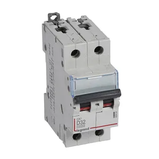 Legrand Leitungsschutzschalter, Automat 409454 DX3 D32A 2P 10KA 2M
