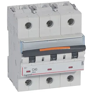 Legrand Leitungsschutzschalter, Automat 409785 DX3 C40A 3P 25KA 4,5M