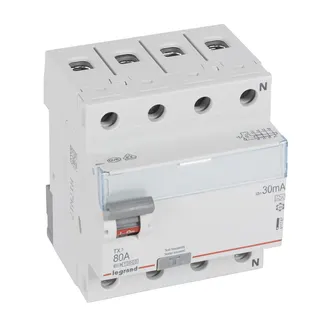 Legrand FI-Schutzschalter, FI TX3 80/0,03A 4polig