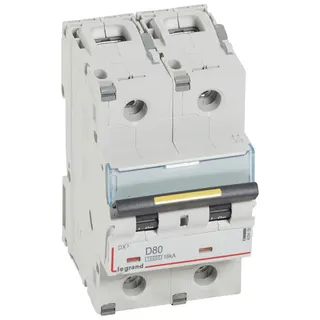 Legrand Leitungsschutzschalter, Automat 409458 DX3 D80A 2P 10KA 3M