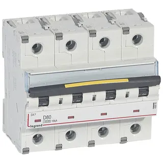 Legrand Leitungsschutzschalter, Automat 409540 DX3 D80A 4P 10KA 6M