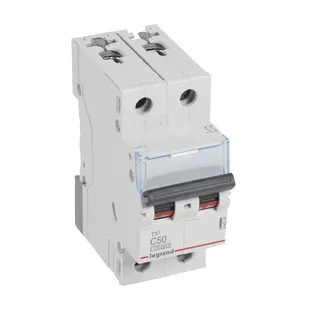 Legrand Leitungsschutzschalter, Automat 404210 TX3 C50A 2P 10KA 2M