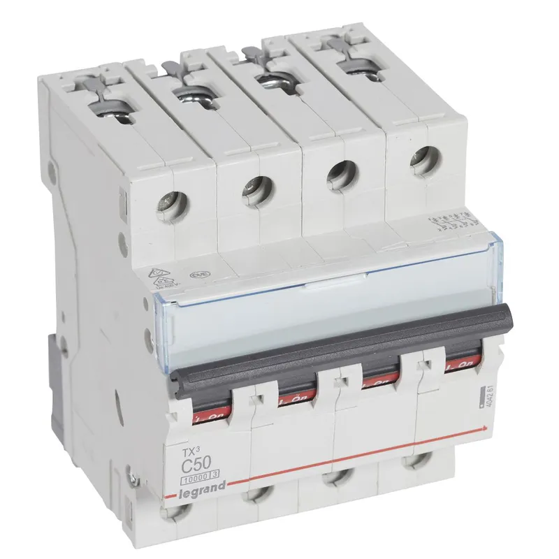 Legrand Leitungsschutzschalter, Automat 404261 TX3 C50A 4P 10KA 4M