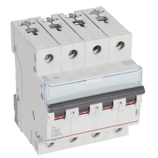 Legrand Leitungsschutzschalter, Automat 404261 TX3 C50A 4P 10KA 4M