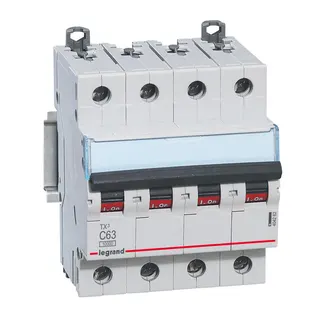 Legrand Leitungsschutzschalter, Automat 404262 TX3 C63A 4P 10KA 4M