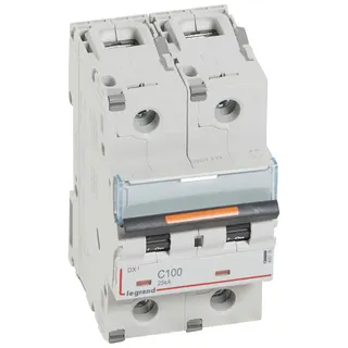 Legrand Leitungsschutzschalter, Automat 409776 DX3 C100A 2P 25KA 3M