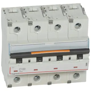 Legrand Leitungsschutzschalter, Automat 409802 DX3 C100A 4P 25KA 6M