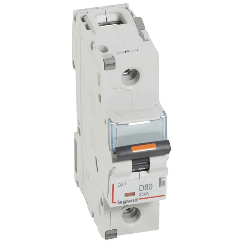 Legrand Leitungsschutzschalter, Automat 409814 DX3 D80A 1P 25KA 1,5M