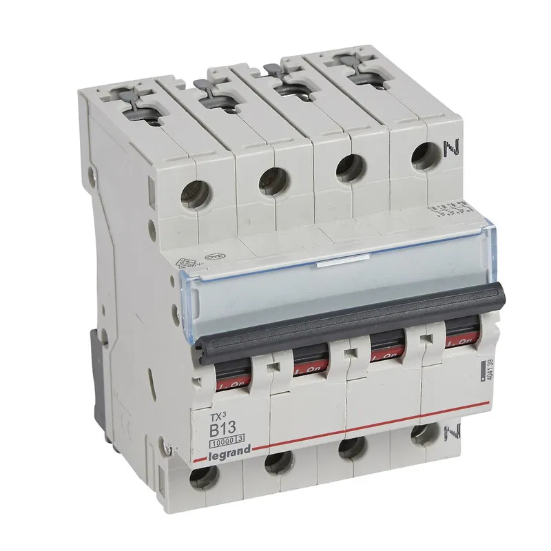 Legrand Leitungsschutzschalter, Automat 404139 TX3 B13A 3P+N 10KA 4M