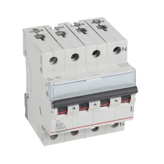 Legrand Leitungsschutzschalter, Automat 404141 TX3 B20A 3P+N 10KA 4M