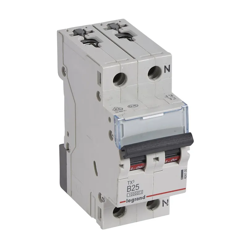 Legrand Leitungsschutzschalter, Automat 404100 TX3 B25A 1P+N 10KA 2M