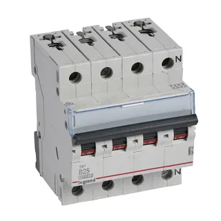 Legrand Leitungsschutzschalter, Automat 404142 TX3 B25A 3P+N 10KA 4M
