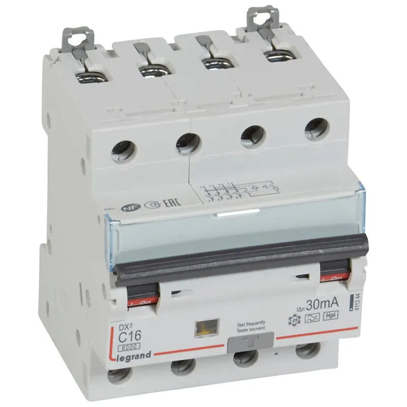 Legrand FI / LS-Kombination 411244 DX3 C16 4P 6KA 30MA A-HPI
