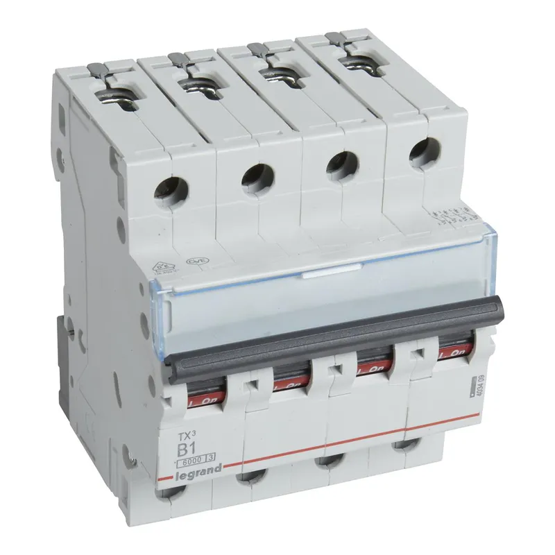 Legrand Leitungsschutzschalter, Automat 403409 TX3 B1A 4P 6KA 4M