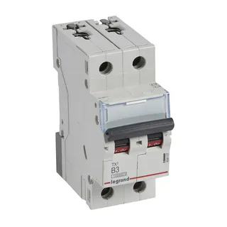 Legrand Leitungsschutzschalter, Automat 404107 TX3 B3A 2P 10KA 2M