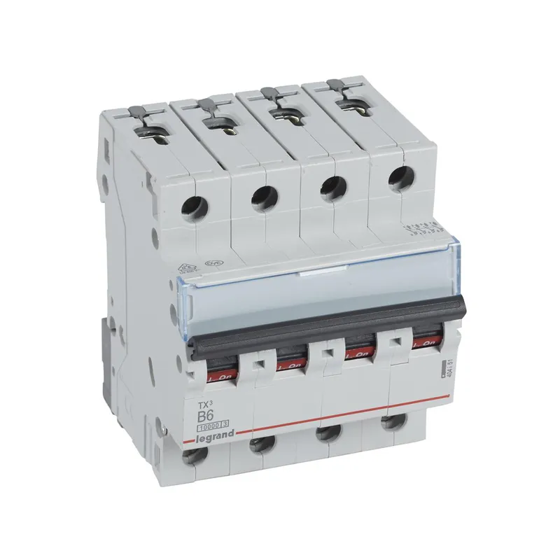 Legrand Leitungsschutzschalter, Automat 404151 TX3 B6A 4P 10KA 4M