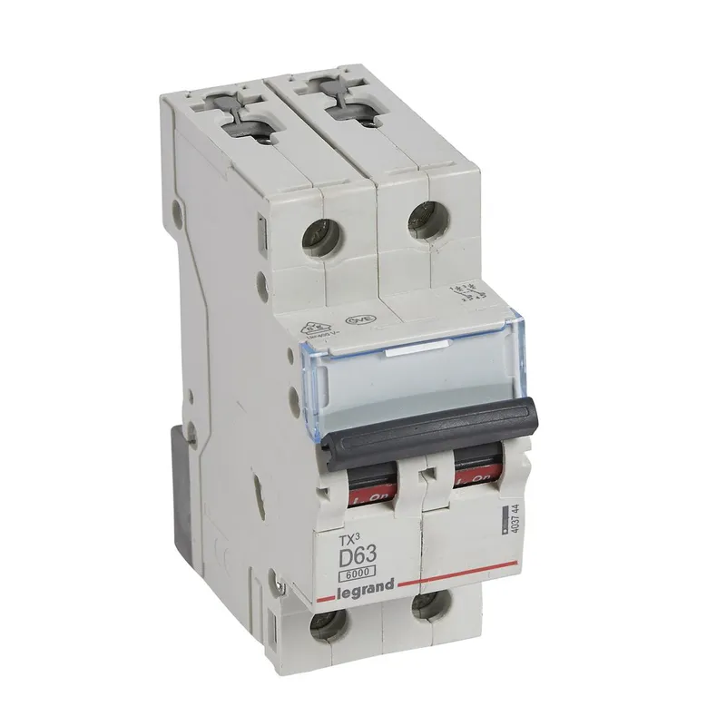 Legrand Leitungsschutzschalter, Automat 403744 TX3 D63A 2P 6KA 2M