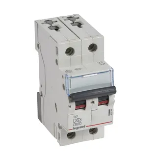 Legrand Leitungsschutzschalter, Automat 403744 TX3 D63A 2P 6KA 2M