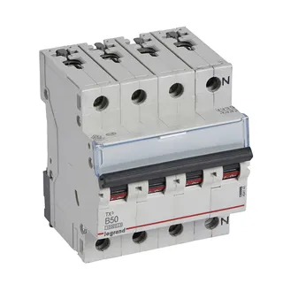 Legrand Leitungsschutzschalter, Automat 404145 TX3 B50A 3P+N 10KA 4M