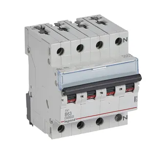 Legrand Leitungsschutzschalter, Automat 404146 TX3 B63A 3P+N 10KA 4M