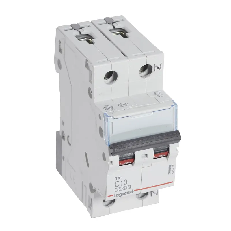 Legrand Leitungsschutzschalter, Automat 404186 TX3 C10A 1P+N 10KA 2M