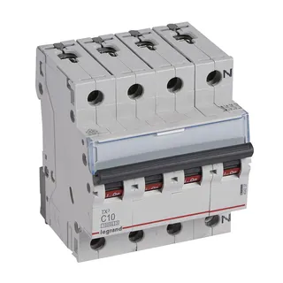 Legrand Leitungsschutzschalter, Automat 404237 TX3 C10A 3P+N 10KA 4M