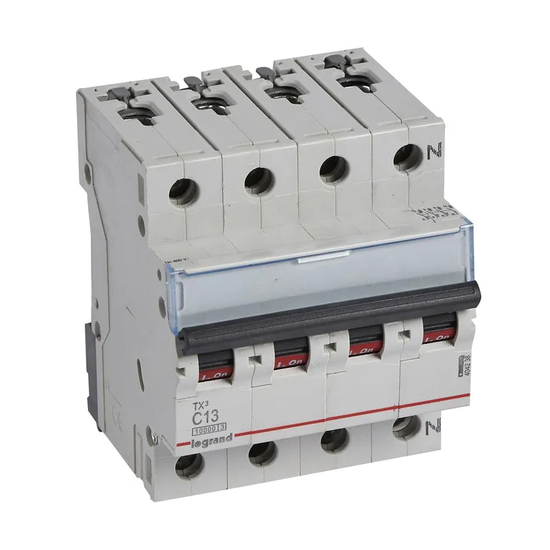 Legrand Leitungsschutzschalter, Automat 404238 TX3 C13A 3P+N 10KA 4M
