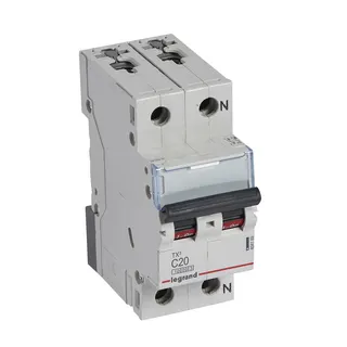 Legrand Leitungsschutzschalter, Automat 404189 TX3 C20A 1P+N 10KA 2M