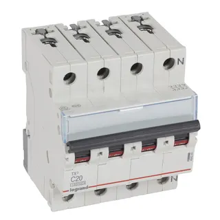 Legrand Leitungsschutzschalter, Automat 404240 TX3 C20A 3P+N 10KA 4M