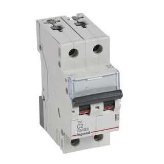 Legrand Leitungsschutzschalter, Automat 404198 TX3 C2A 2P 10KA 2M