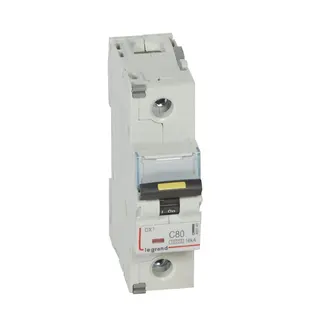 Legrand Leitungsschutzschalter, Automat 409140 DX3 C80A 1P 10KA 1M