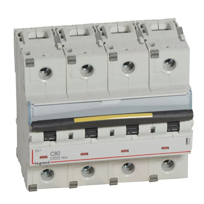 Legrand Leitungsschutzschalter, Automat 409362 DX3 C80A 4P 10KA 6M