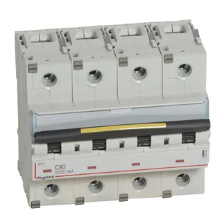 Legrand Leitungsschutzschalter, Automat 409362 DX3 C80A 4P 10KA 6M