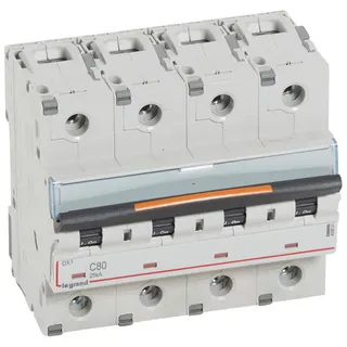Legrand Leitungsschutzschalter, Automat 409801 DX3 C80A 4P 25KA 6M