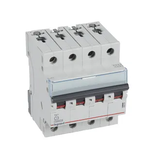 Legrand Leitungsschutzschalter, Automat 404250 TX3 C3A 4P 10KA 4M