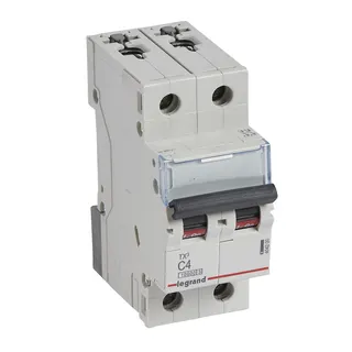 Legrand Leitungsschutzschalter, Automat 404200 TX3 C4A 2P 10KA 2M